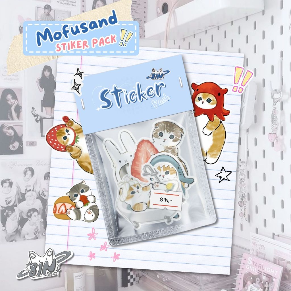 Jual 100pcs Sticker Mofusand Die Cut Stiker SN556 | Shopee Indonesia