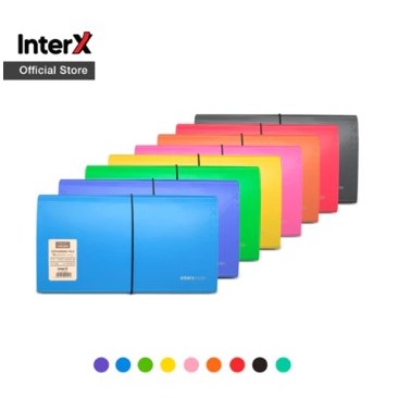 Jual TBMO InterX Folder Expanding File Cheque Size 13 Pockets Macarons ...
