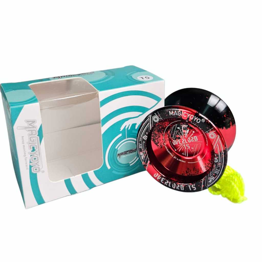 Sanfoelek T5 Overlord Metal Yoyo - Aluminum Alloy With 8-Ball KK Bearing | Professional Unresponsive Yo-Yo For Kids & Adults (Lake Blue)-1050517