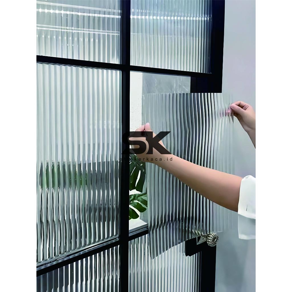 Jual Sticker kaca fluted garis vertikal L60cm 1 roll | Shopee Indonesia