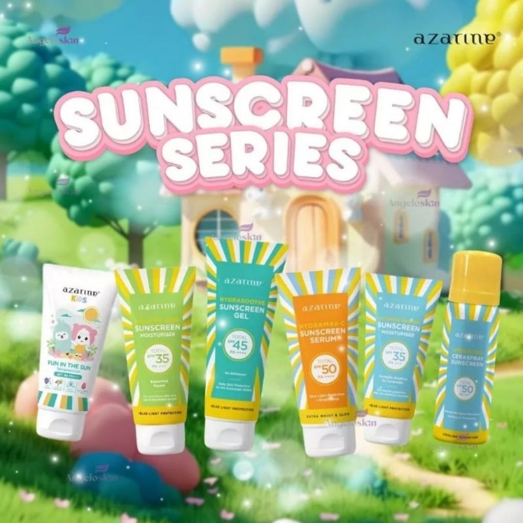 Jual Azarine Sunscreen SS Gel SPF 45/Hydramax C SPF 50/Cicamide/Calm My ...