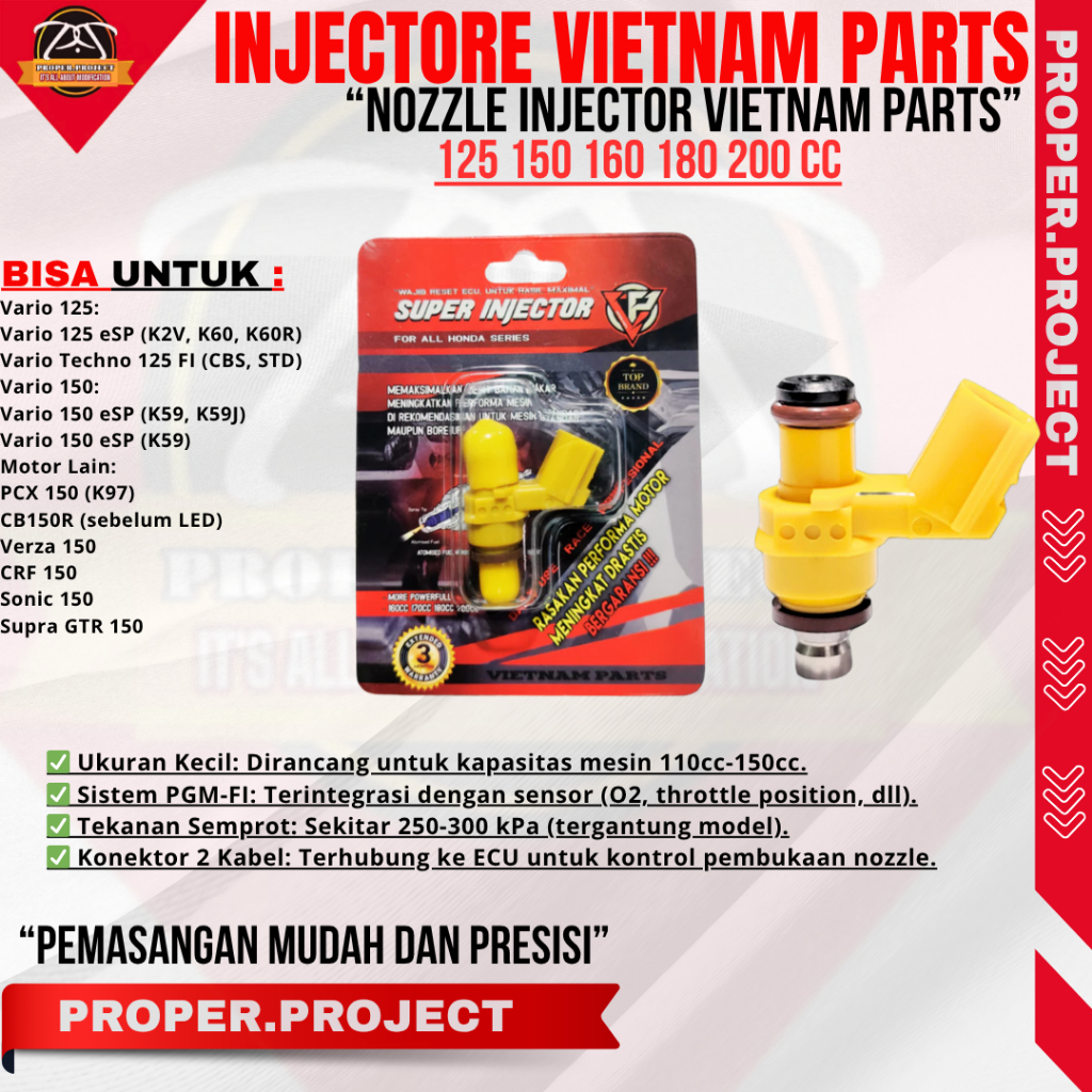 Jual INJEKTOR ASSY FUEL INJECTOR RACING FUEL PUMP HONDA INFUS INJECTOR ...
