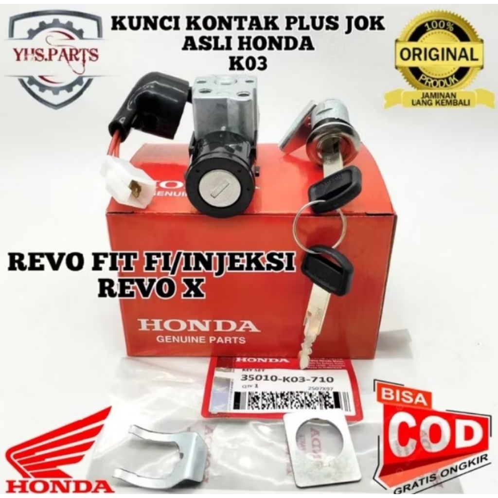 Jual KUNCI KONTAK KEY SET K03 REVO FIT FI INJEKSI SOKET 2 ORIGINAL ORI ...