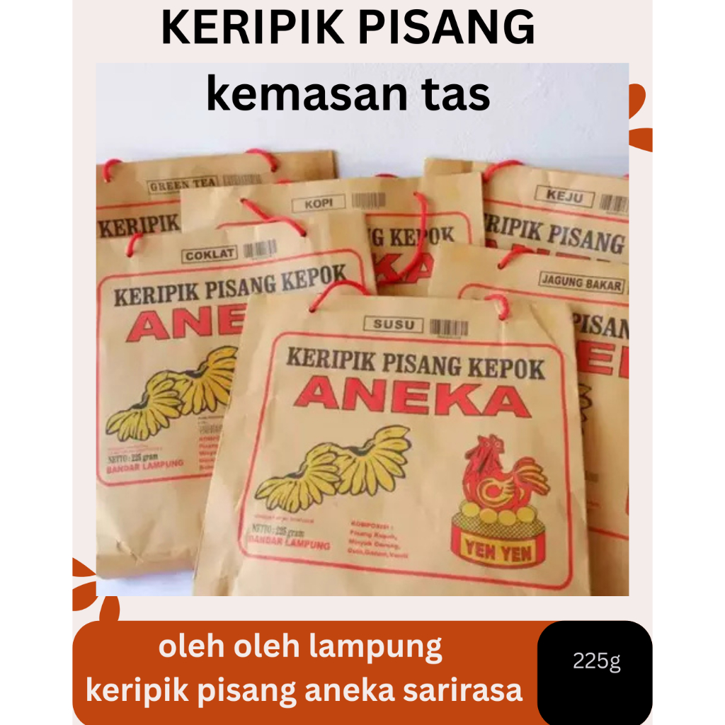 Jual KERIPIK PISANG OLEH OLEH KHAS LAMPUNG WAJIB BANYAK VARIAN RASA 225 ...