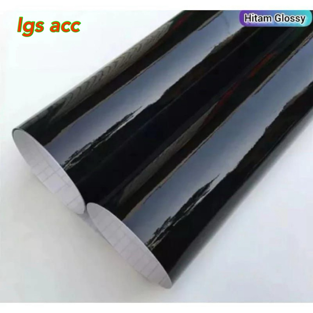 Jual Stiker Sticker Black Glossy L 50 x P 50 Cm Hitam Glossy Mengkilap ...