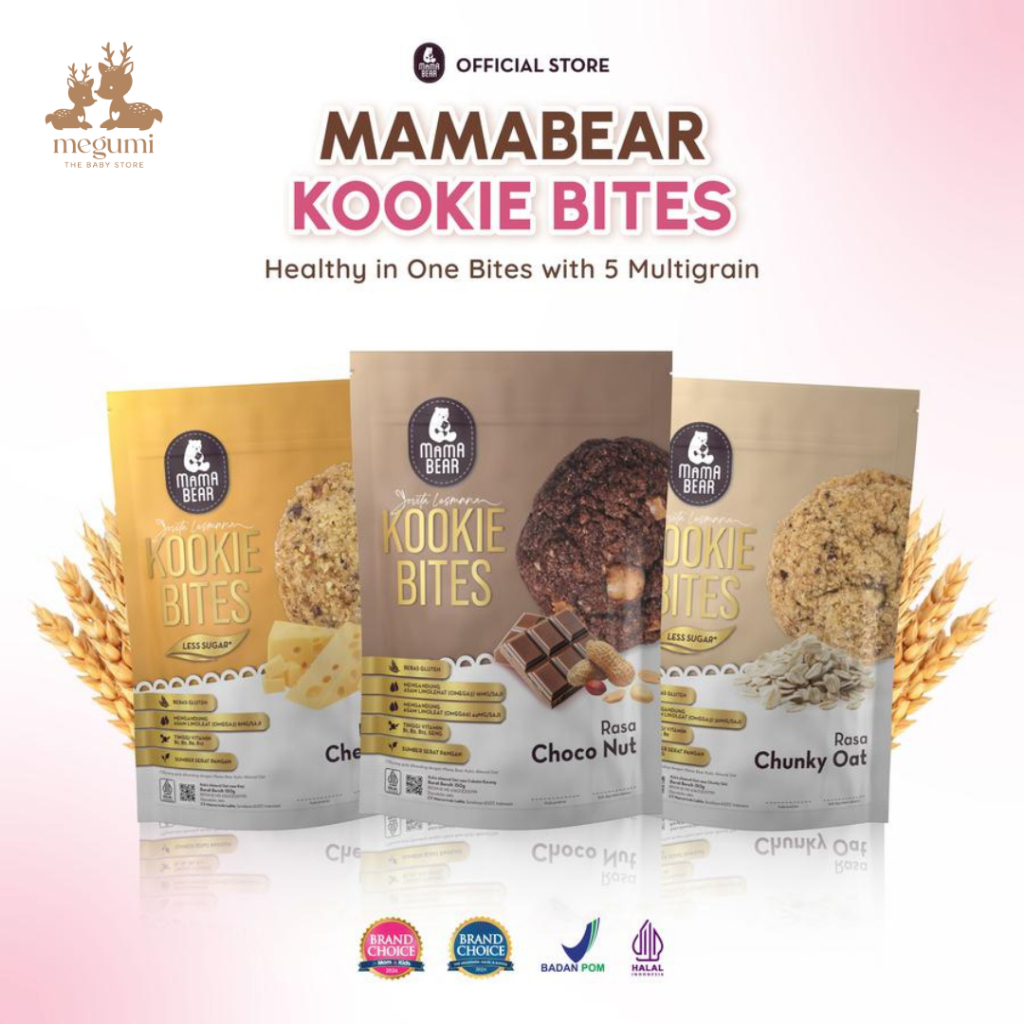 Jual Mama Bear CHOCO NUT KOOKIE BITES KUKIS Cookie Camilan Snack Kaya ...