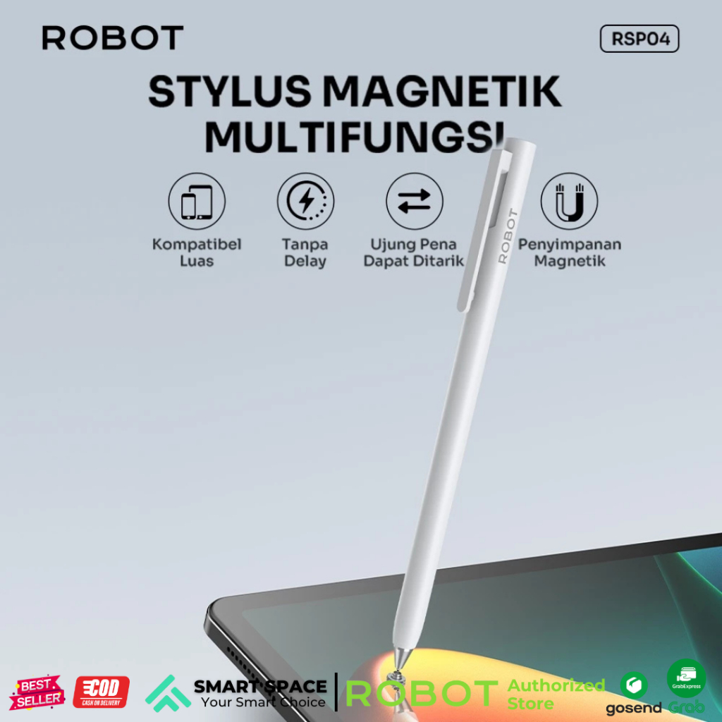 Jual ROBOT Stylus Pen Universal RSP04 Compatible Dengan Apple Macbook ...