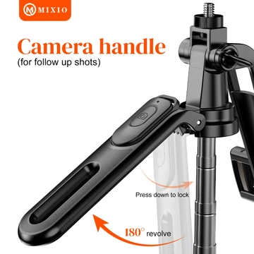 MIXIO A81 Quadpod 180CM Tripod Tongsis Bluetooth Premium Selfie Stick 1.8M