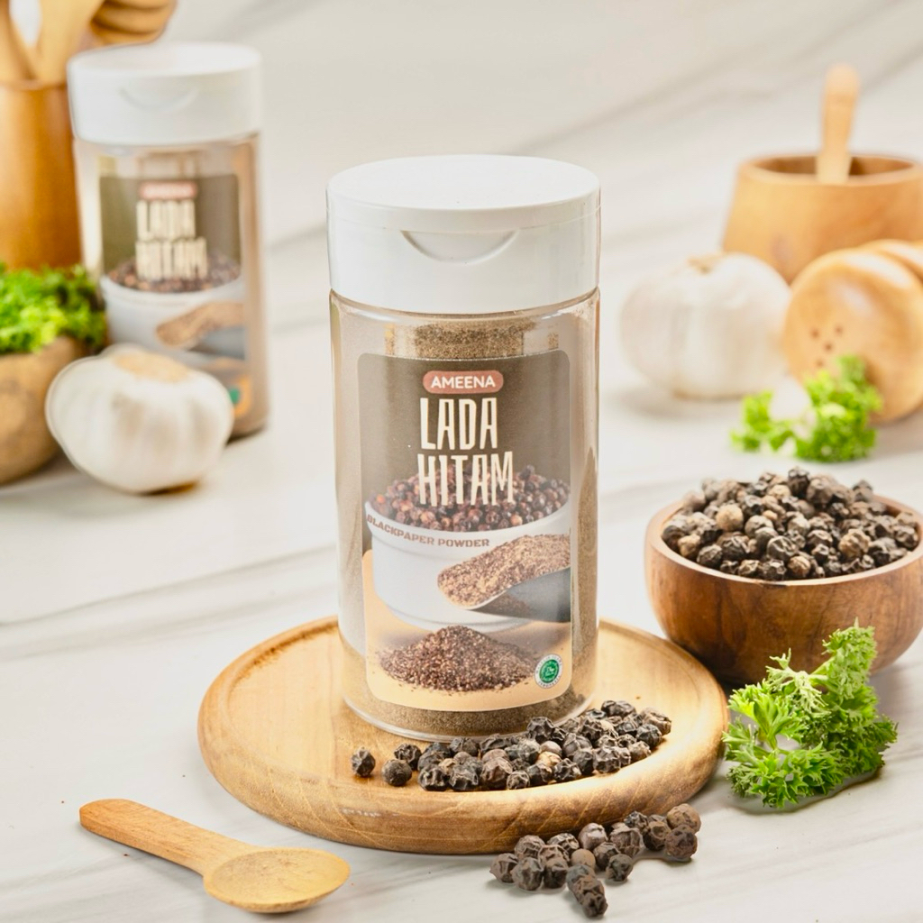 Jual [ MINI ] Lada Hitam Bubuk Murni 60GR | Ameena Premium Quality ...