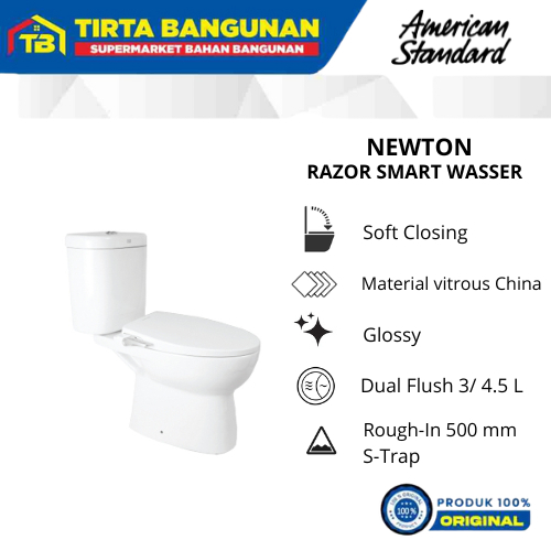Jual AMERICAN STANDARD NEWTON RAZOR SMART WASSR CLOSET / KLOSET ...