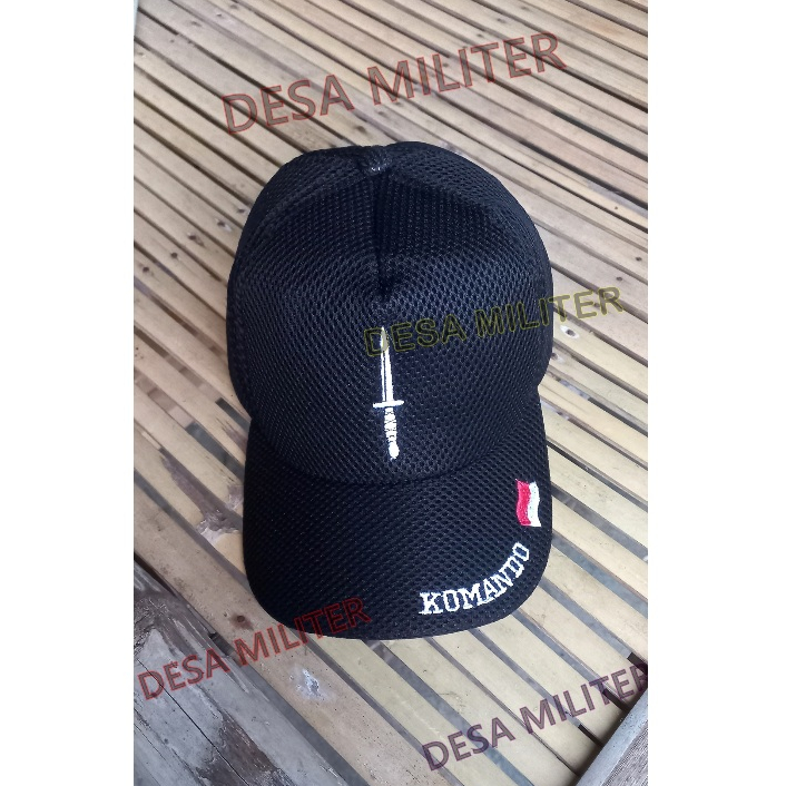 Jual PROMO Topi Lapangan Komando TNI / Topi Double Mess Kopassus / Topi ...