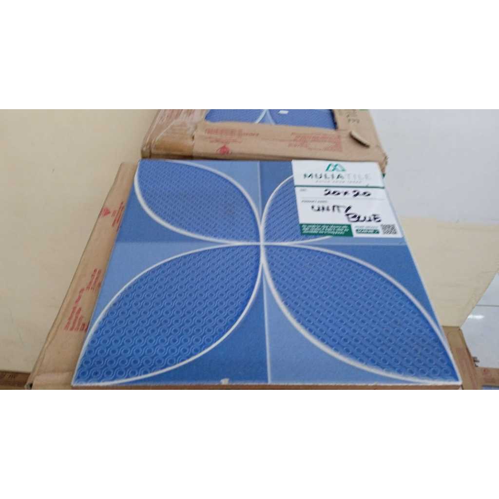 Jual Mulia Unity Blue 20 X 20 Keramik Lantai | Shopee Indonesia