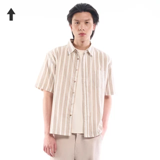 M231 Shift Kemeja Pria Stripe Pendek 1074