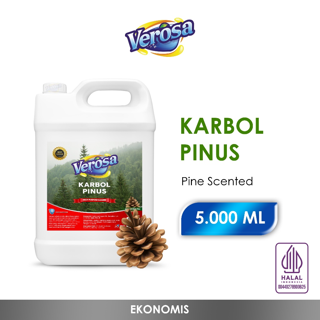 Jual Verosa Karbol Pinus 5 Liter 5000 ML Pembersih Lantai Karbol Lantai ...