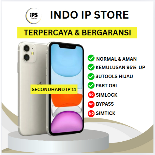 Jual IP 11 64GB 128GB Second Inter Fullset LCD ORI 100 Good Condition ...