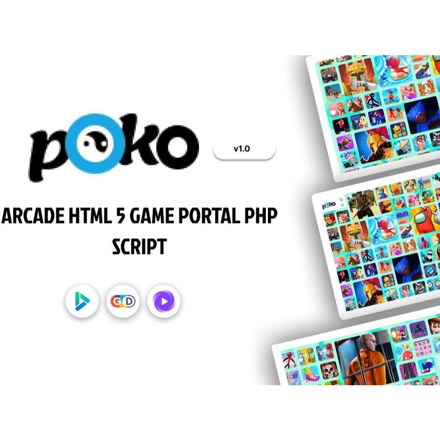 Jual cd source code aplikasi web php game portal Poko Arcade HTML 5 ...