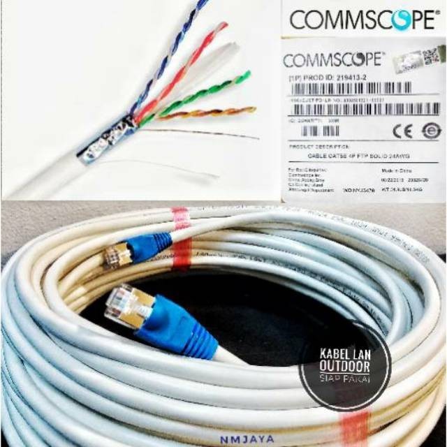 Jual Commscope Kabel F/UTP Cat 5e Siap Pakai Plug n Play Poe Good Full ...