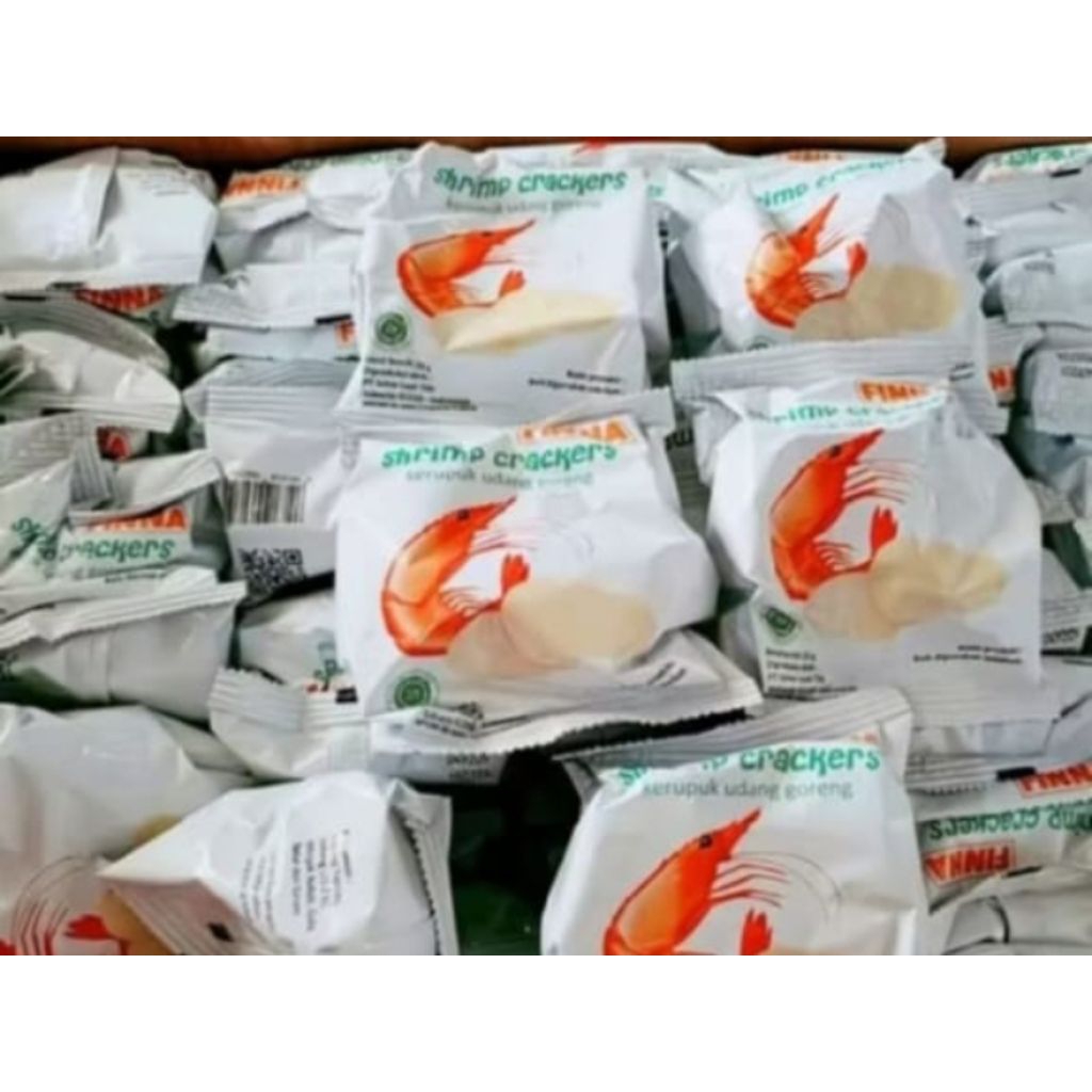 Jual Finna Shrimp Crackers/Finna Kerupuk Udang 60 pcs @10 gr | Shopee ...