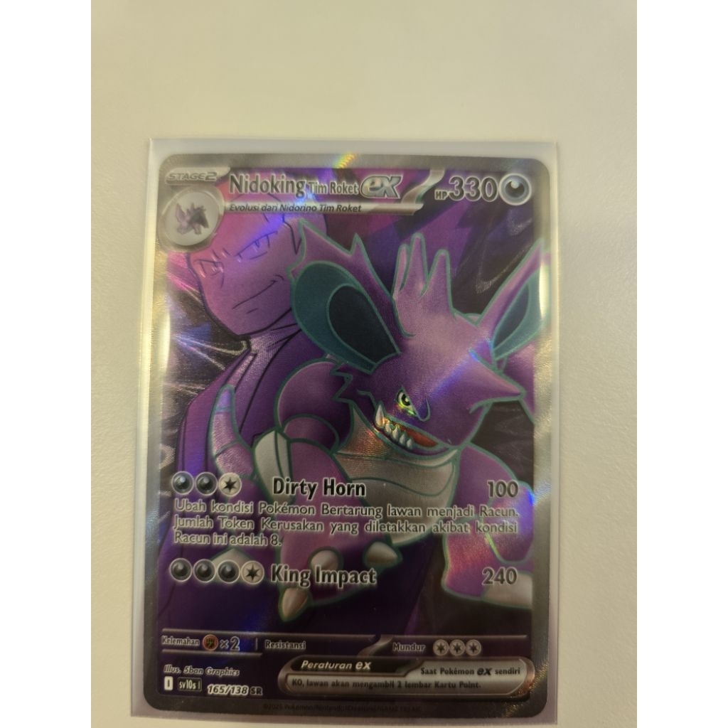 Jual Nidoking Tim Roket ex SR 165/138 sv10s Kehadiran Juara Kartu ...