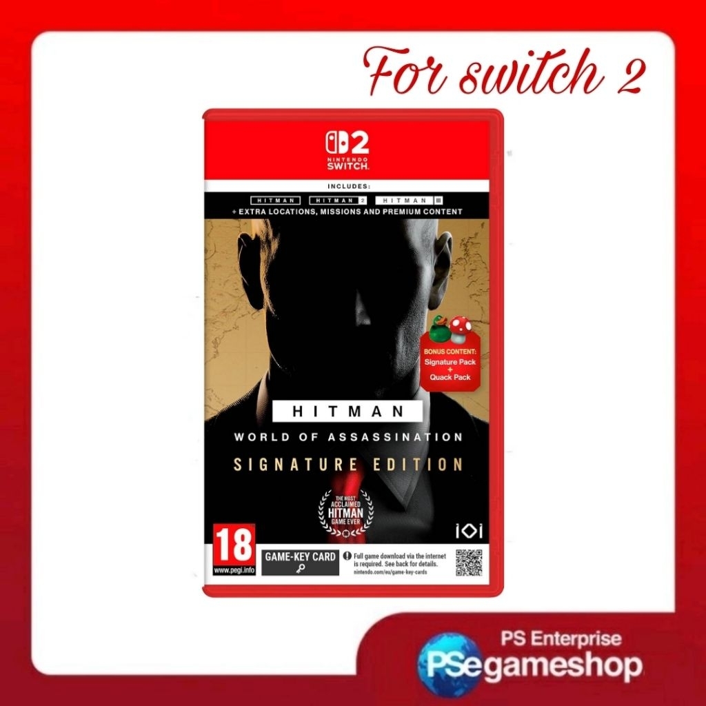 Hitman World Of Assassination Signature Edition – Nintendo Switch 2 – Neuf Sous Blister (KEY CARD)