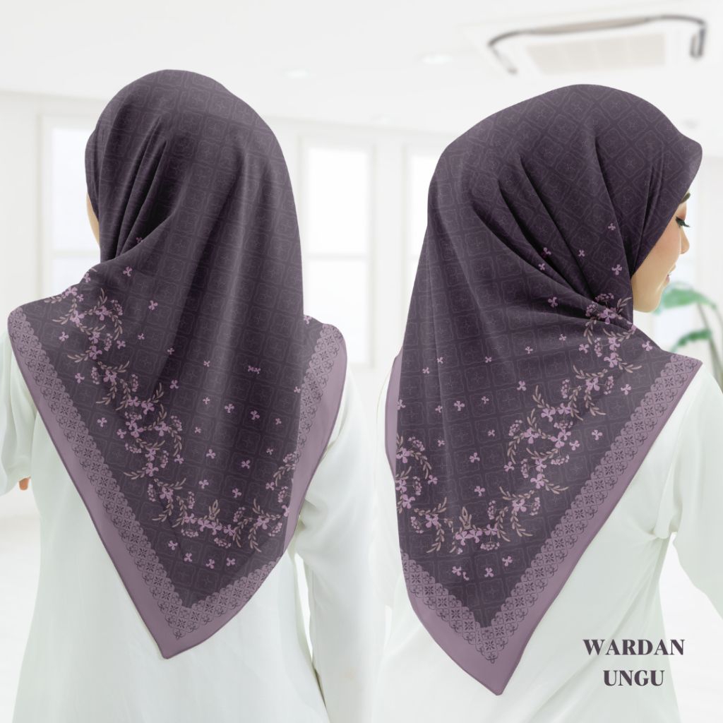 Shof4 Fashion - Hijab Segi Empat Voal Motif Laser Cut Series Wardan - foto 5
