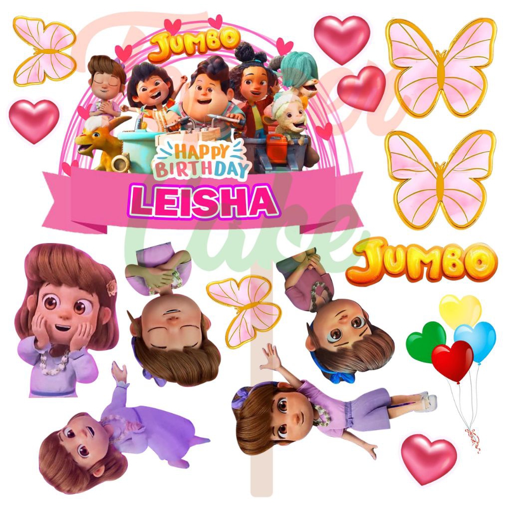 Jual Topper cake Jumbo gratis tambah nama usia dan 1 foto | Shopee ...