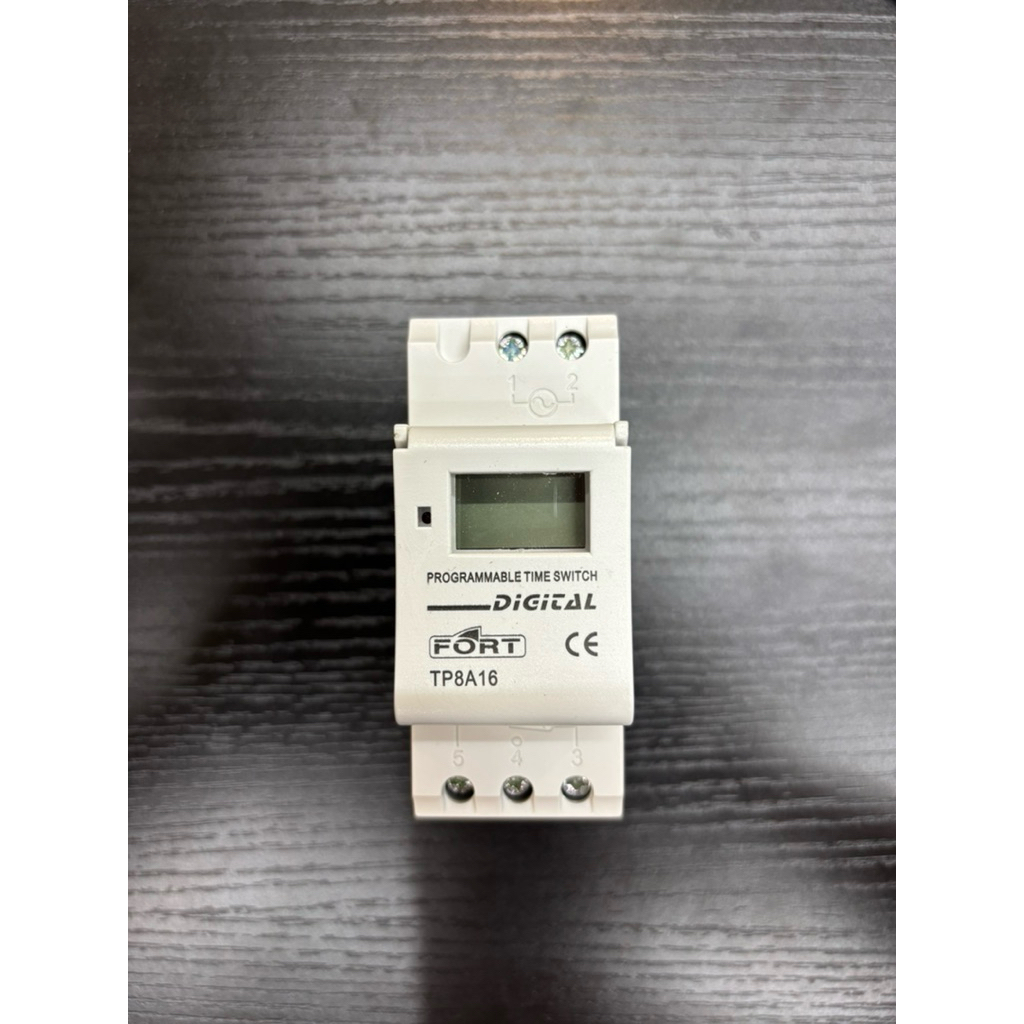Jual Weekly Digital Timer TP8A16 FORT 220VAC / Din-Rail Mounting ...