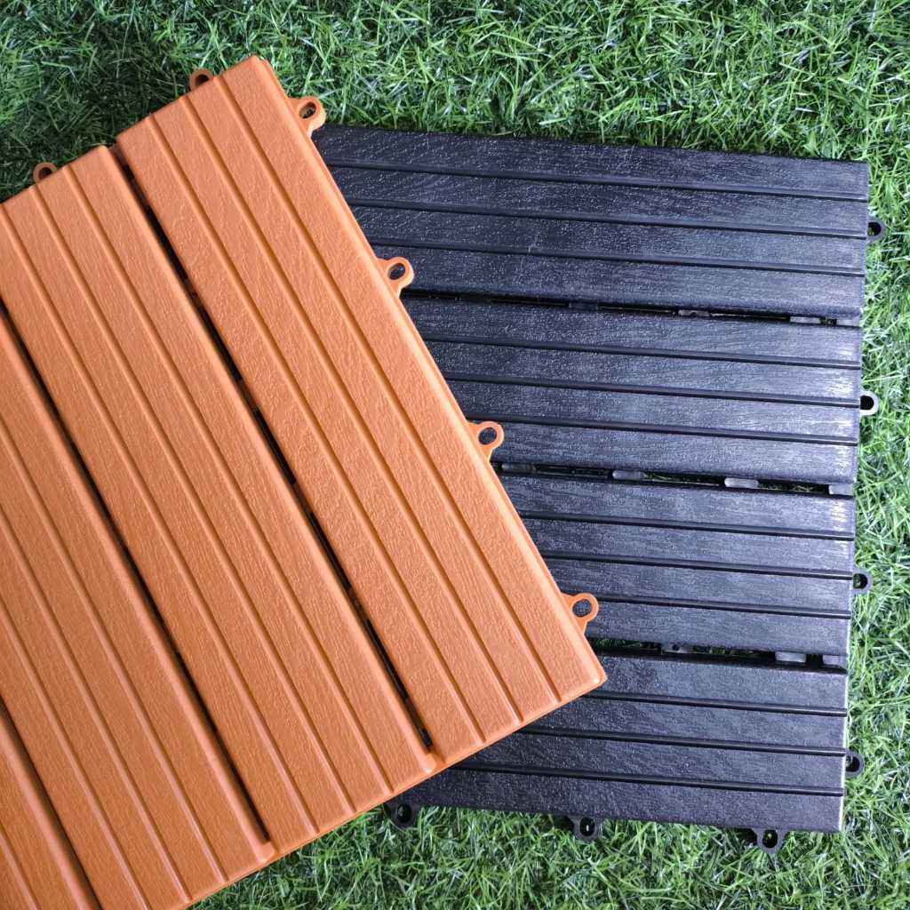 Lantai Decking Tile Bahan PP Premium - Indoor Outdoor