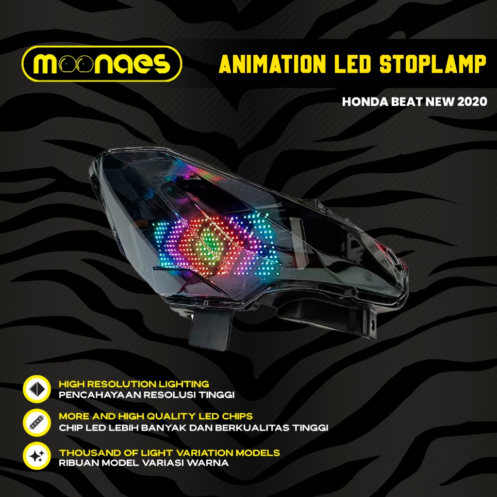 Jual MOONAES ANIMATION LED STOPLAMP HONDA BEAT NEW | Shopee Indonesia