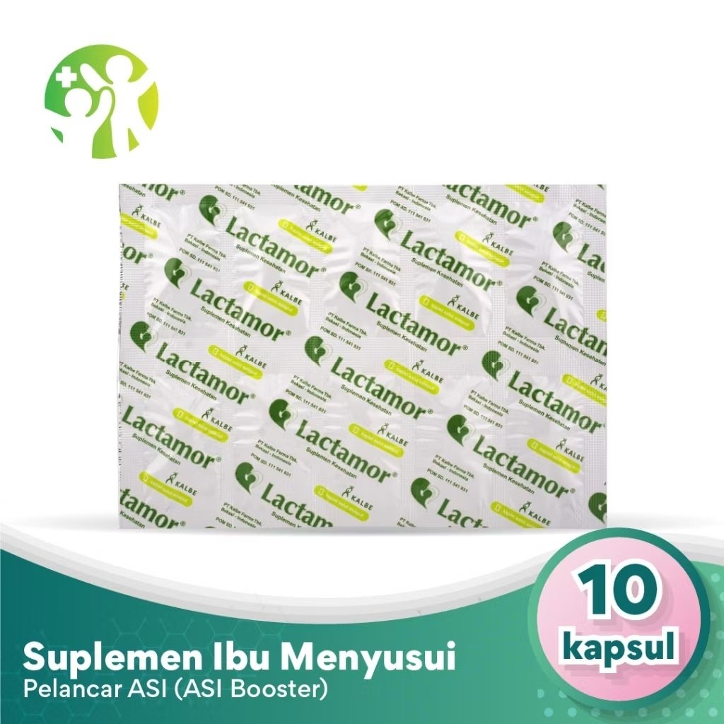 Jual LACTAMOR 1 STRIP ATAU 1 BOX - SUPLEMEN ASI BOOSTER MENINGKATKAN ...