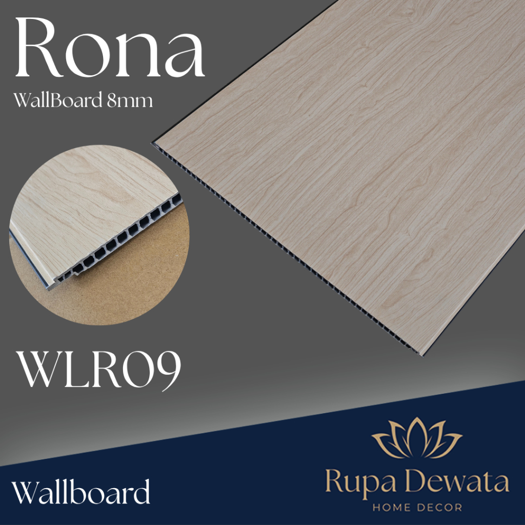 Jual Wallboard PVC Rona Partisi lebar 40cm tebal 8mm tinggi 290cm ...