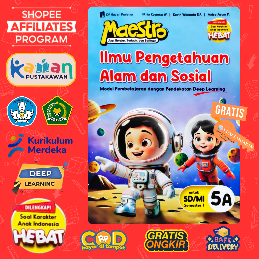 Jual Maestro IPAS Ilmu Pengetahuan Alam dan Sosial Kelas 5 SD/MI Modul ...