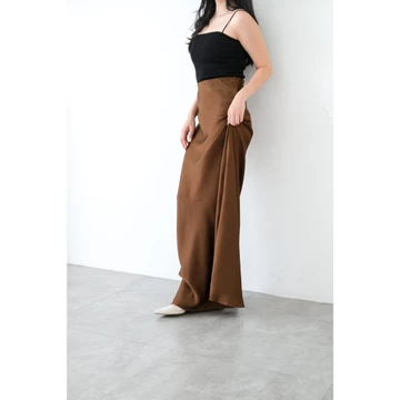Jenn Rose Hilda Maxi Satin Silk Skirt Rok Satin 110Cm Rok Satin Panjang