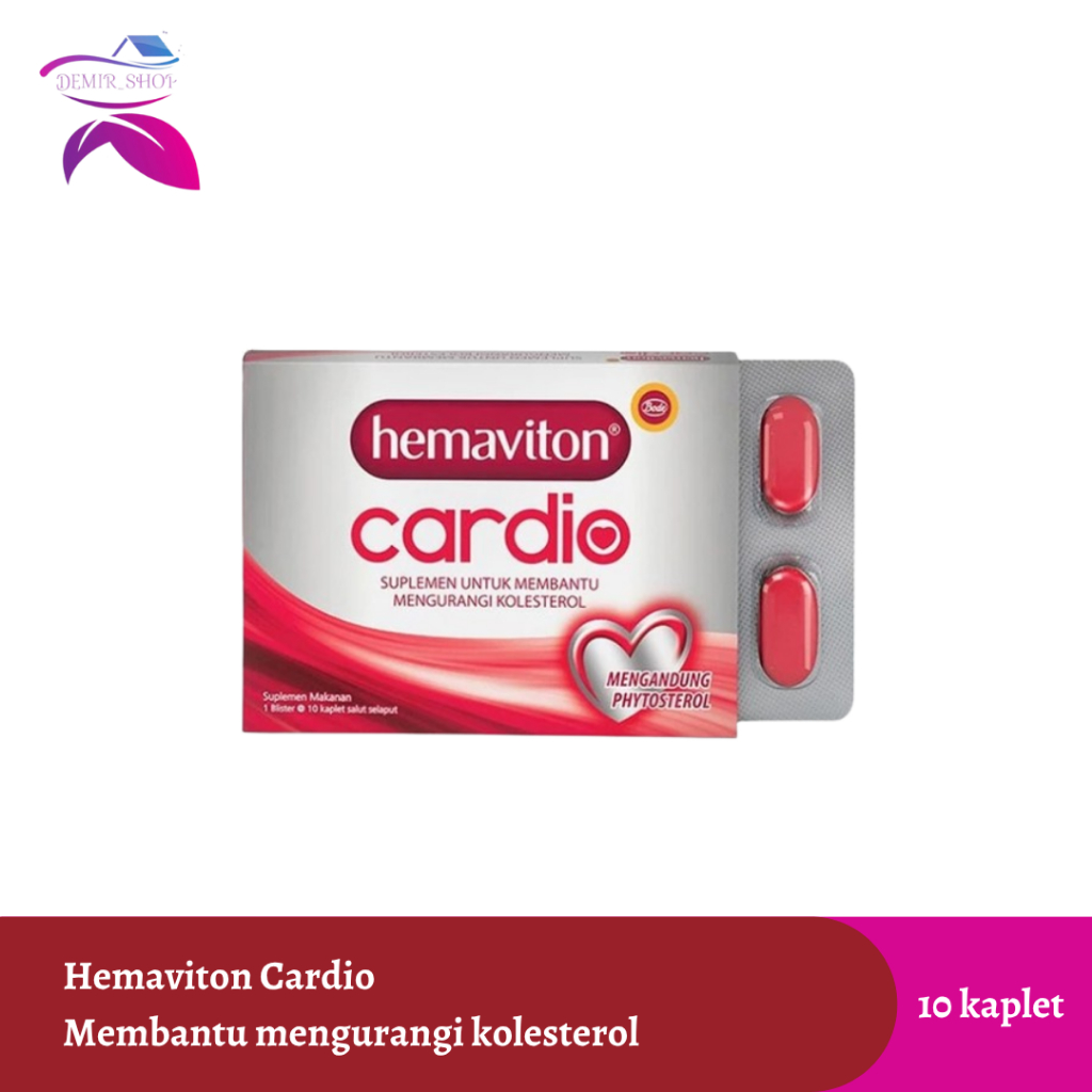 Hemaviton Cardio 10 Kaplet / Mengurangi Kolesterol