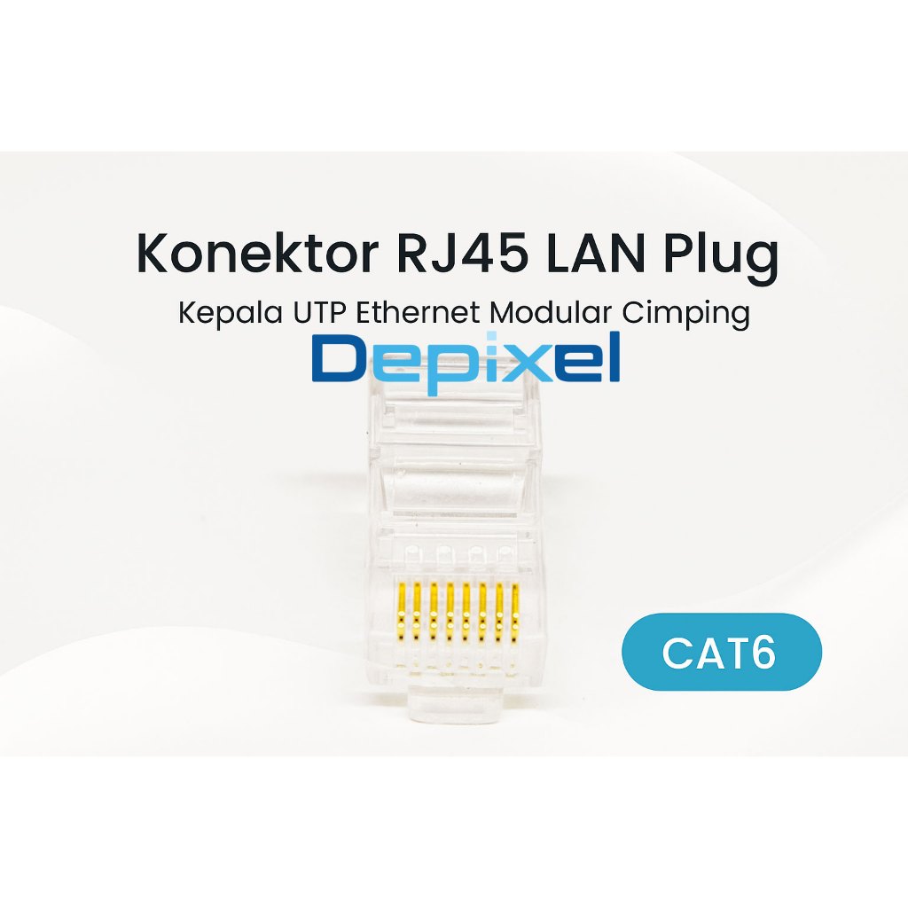 Jual Konektor RJ45 CAT 6 RJ 45 CAT6 RJ45 - Kepala UTP Ethernet Modular ...