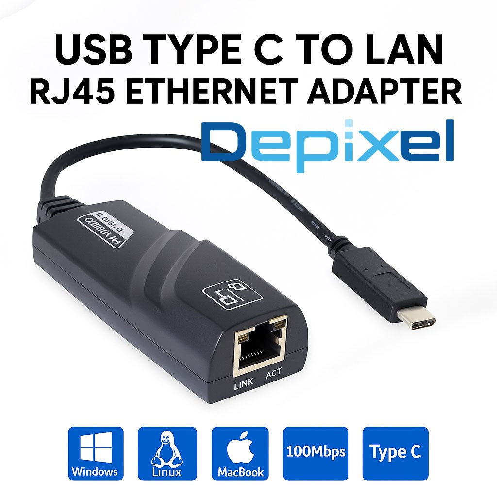 Jual USB Type C to LAN RJ45 Ethernet Adapter – Konverter Jaringan ...