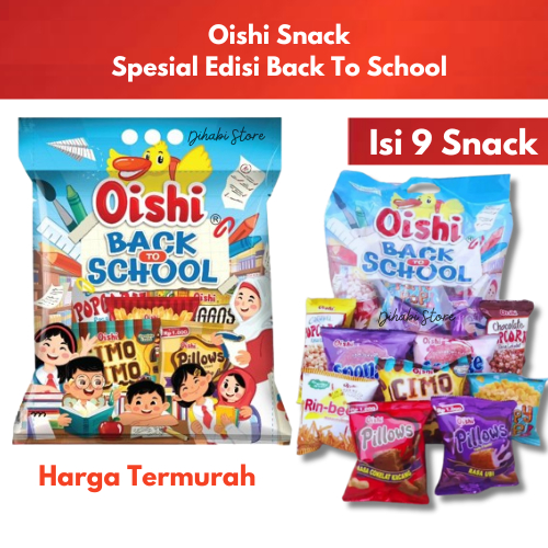 Jual Oishi Snack Spesial Edisi Back To School 1 Pack Isi 9 Snack Chiki ...