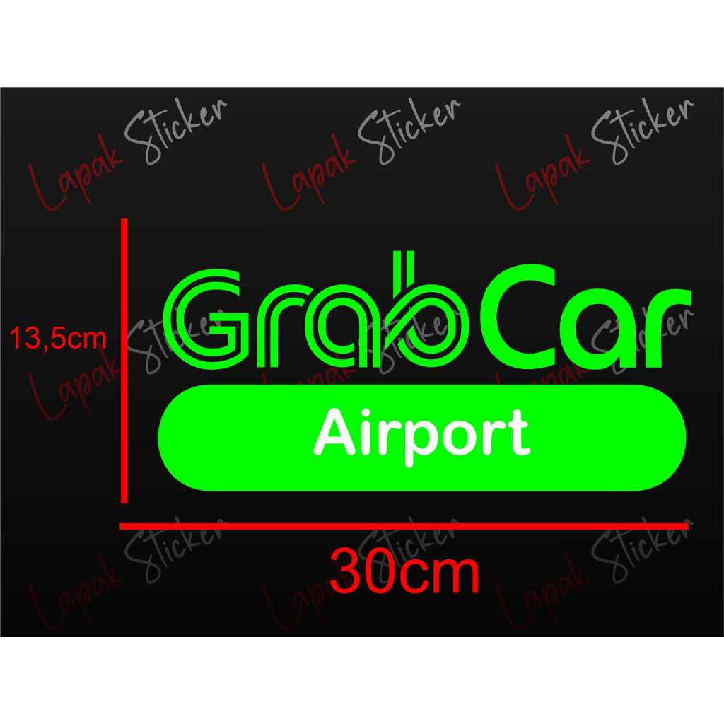Jual Sticker GrabCar Plus Premium Airport | Shopee Indonesia