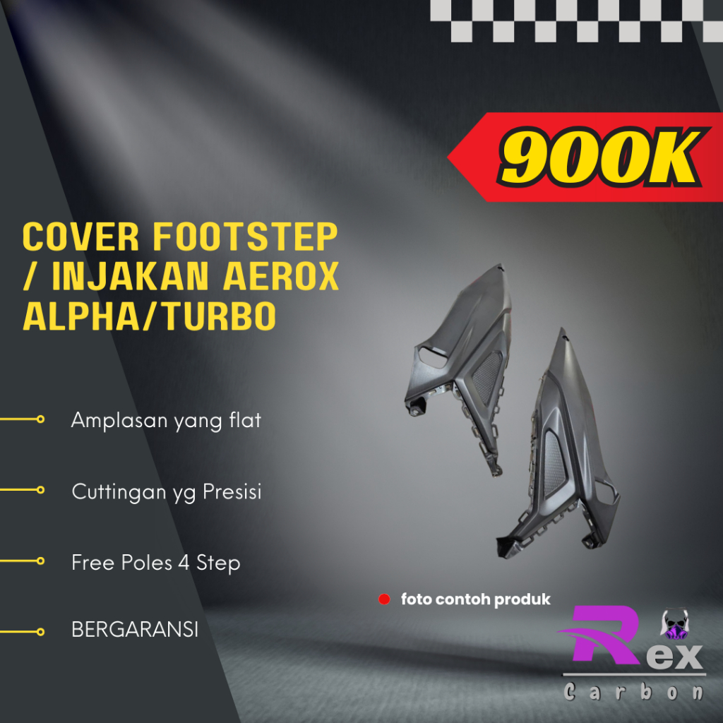 Jual Cover Footstep/Injakan Aerox Alpha/Aerox Turbo Carbon Kevlar ...