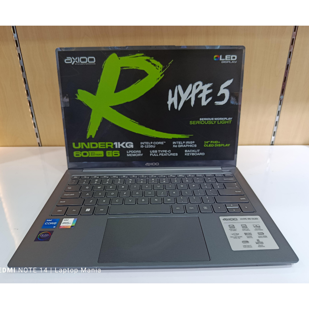 Jual Axioo Hype R3/R5 Oled Intel i5 1235U RAM 24GB 512GB SSD Full HD ...