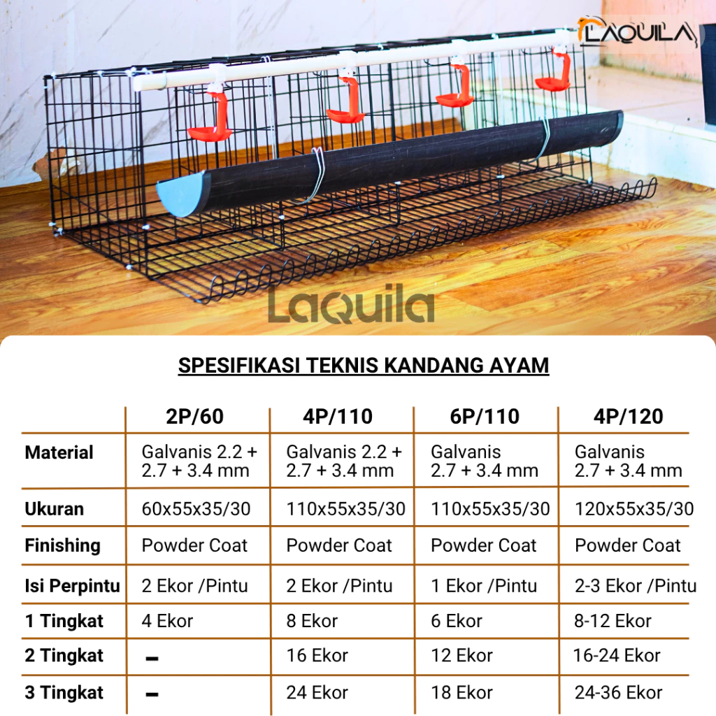 Spesifikasi Kandang Ayam Petelur