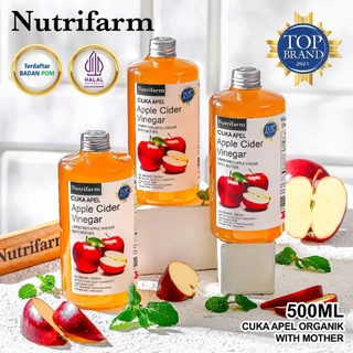 Nutrifarm Cuka Apel 500ml Bundle 3 Pcs With Mother