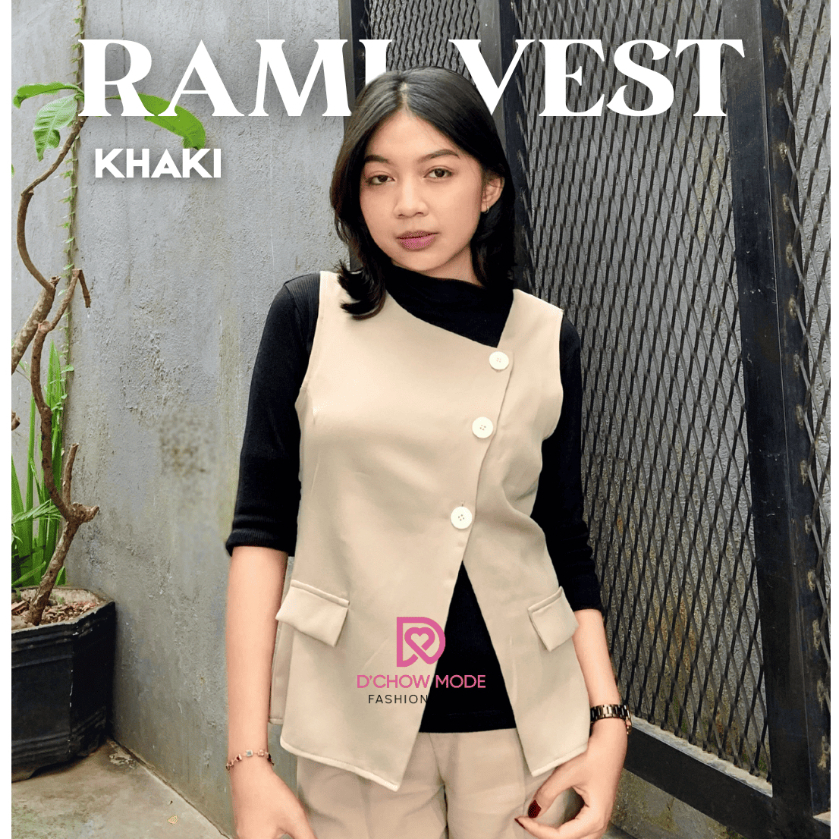 Jual Rami Vest Premium - Rompi Wanita Kekinian Korean Style - DCHOW ...