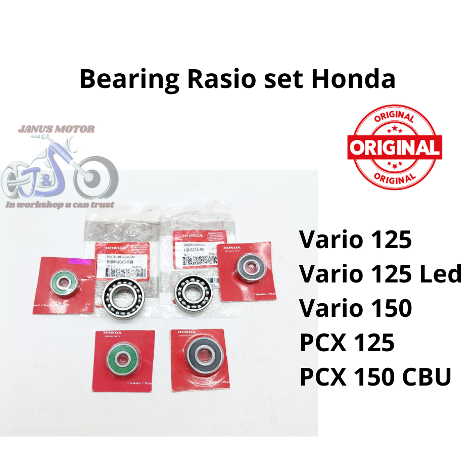 Jual Bearing rasio set Honda Vario 125 Old New Led PCX 125 Vario 150 ...