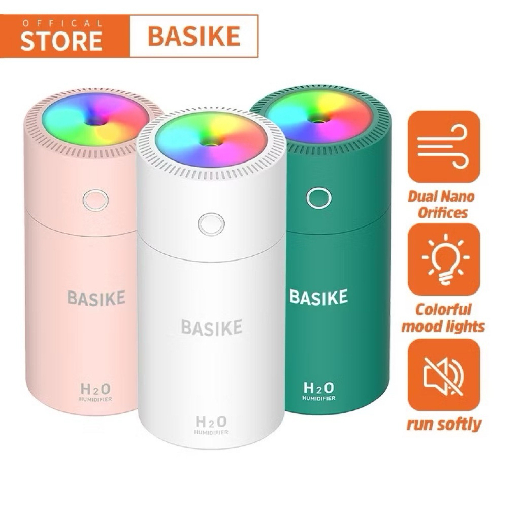 Jual BASIKE Air Humidifier Purifier Aromatherapy Diffuser Portable ...