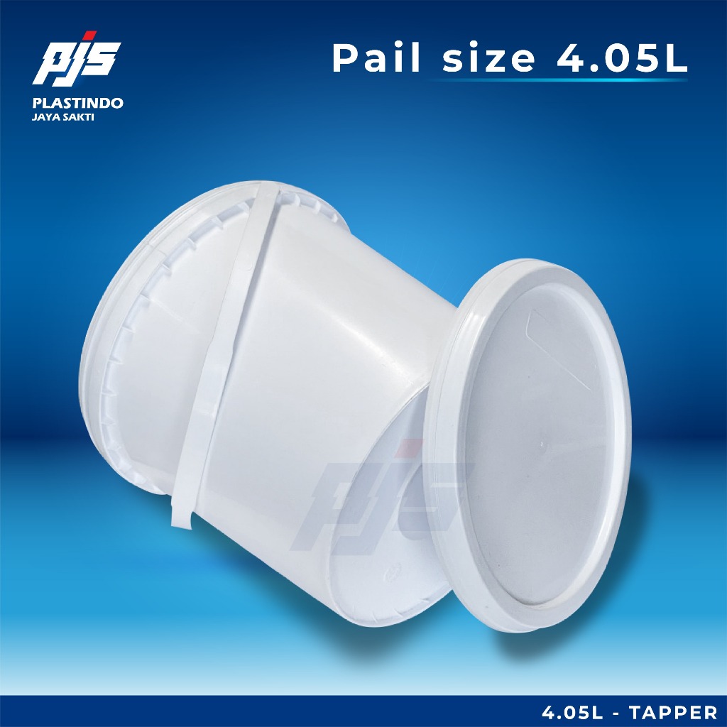 Jual Ember Bucket Plastik 4L Tapered | Pail Plastik Full Set Tutup 4 ...