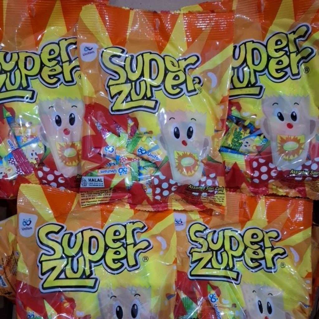 Jual Permen Super Zuper Bag ( isi 40 pcs) Assorted 100gr | Shopee Indonesia
