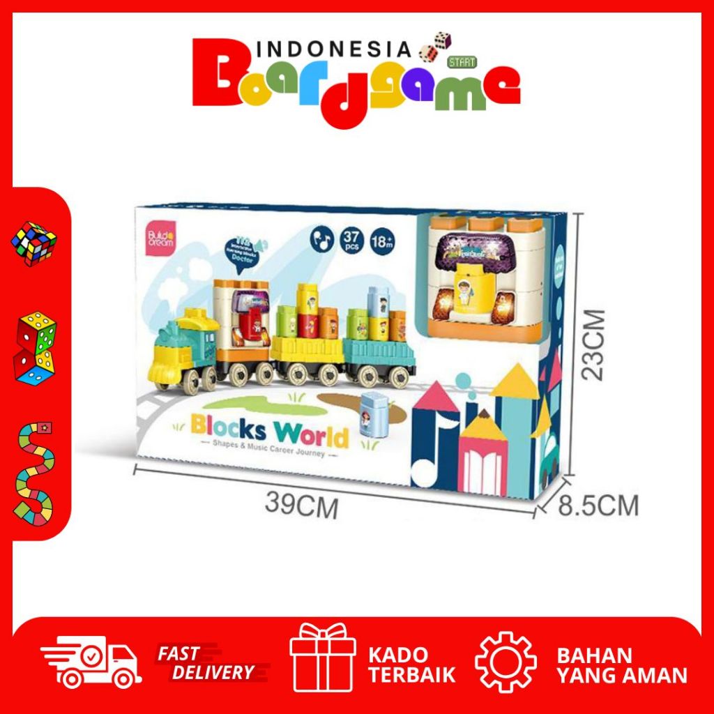 Jual Mainan Block World Train Building HW20046409 | Shopee Indonesia