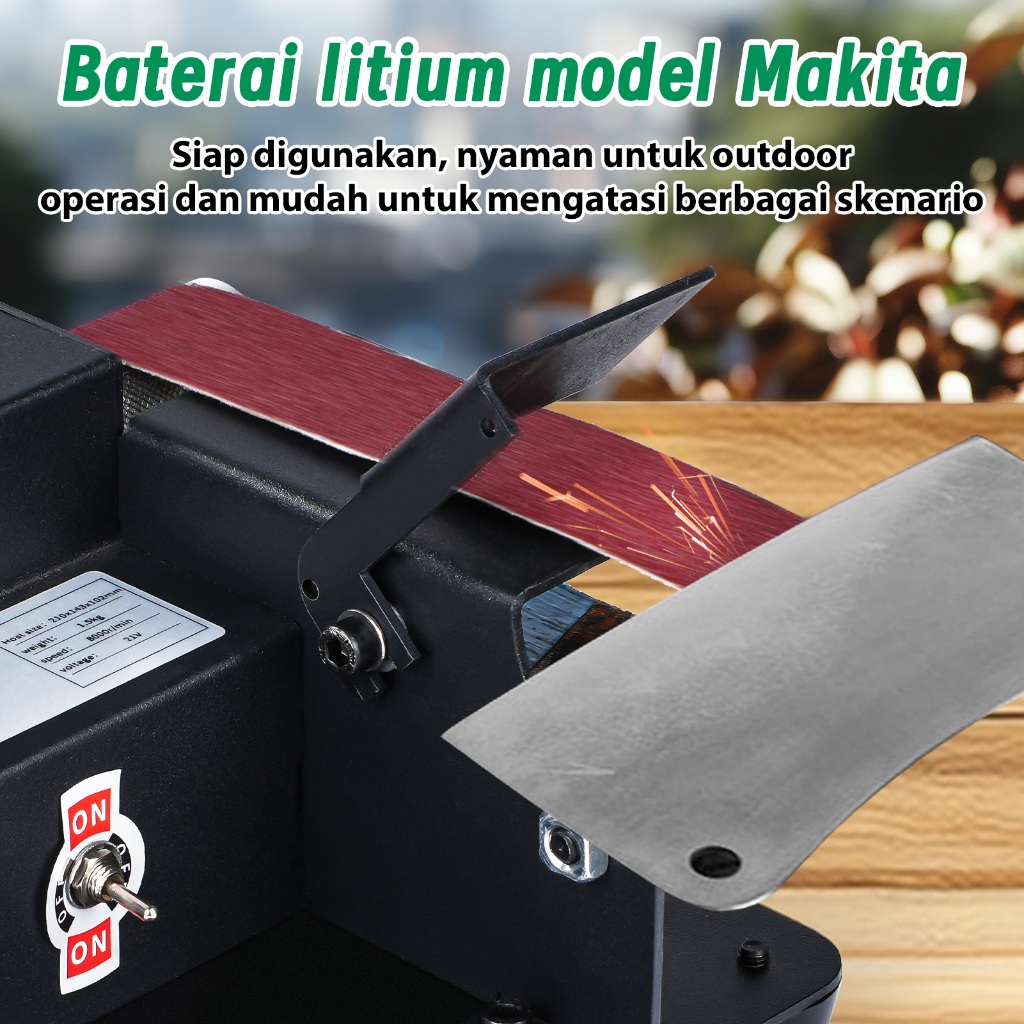 Jual Victool.Mall Mini Belt Sander Electric 7 Kecepatan DIY 300W Mesin ...