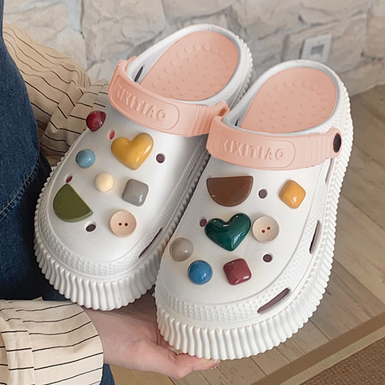 Jual Sandal Pantai Siswa /Sandal Perempuan Lucu Bersol Tebal EVA